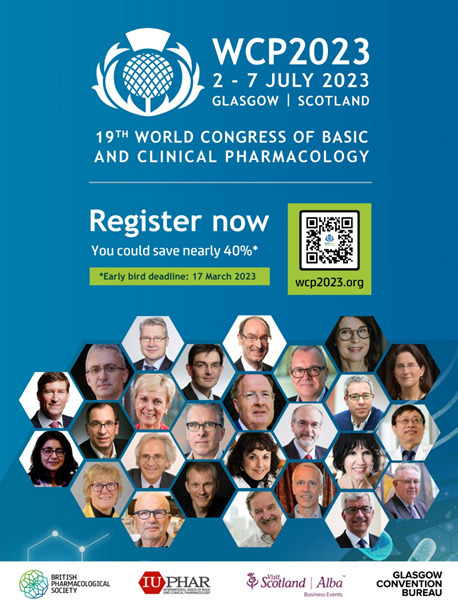 Poster of the 19th World Congress of Basic and Clinical Pharmacology.
