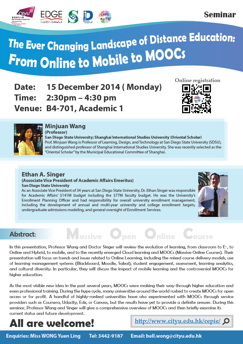 The Ever Changing Landscape of Distance Education: From Online to Mobile to MOOCs
