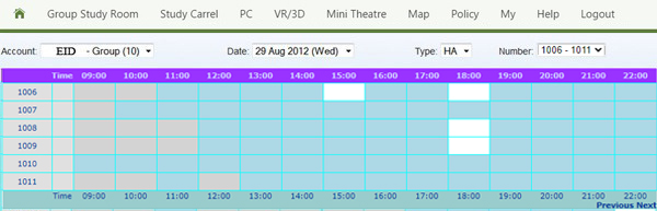 Group Study Rooms Booking