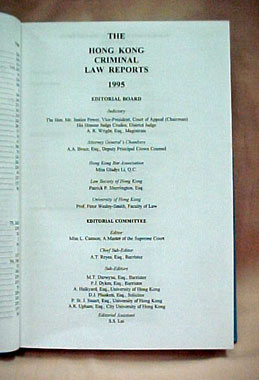 Hong Kong Criminal Law Reports