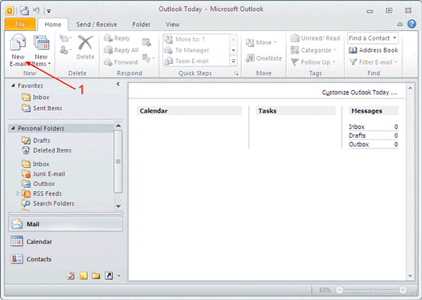 create new mail message