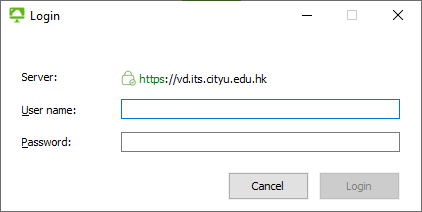 Logon with CityU EID and password