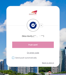 Okta Verify menu