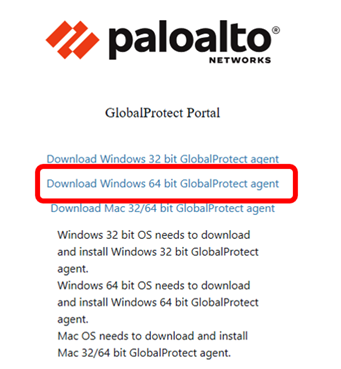 Palo Alto GlobalProtect Portal