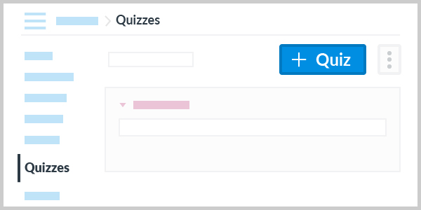 Add Quiz in the 'Quizzes' page