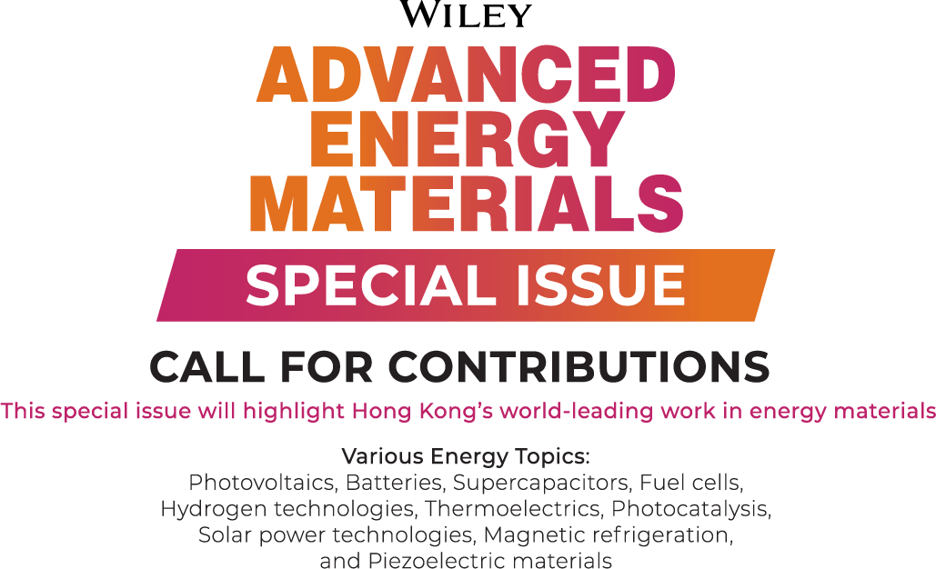 WILEY Advanced Energy Materials Special Issue